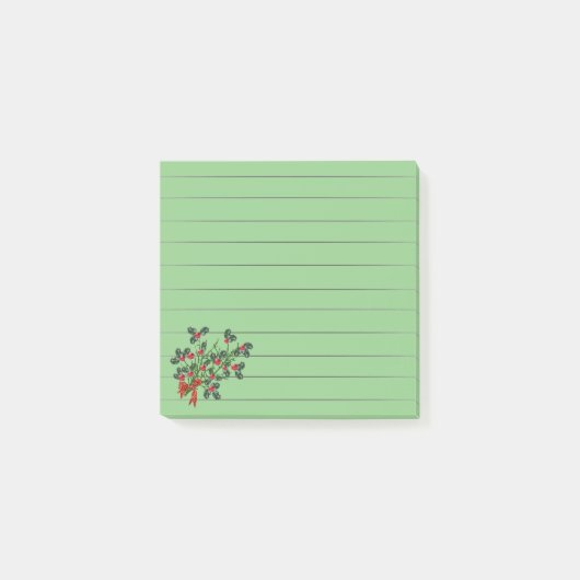 Holly Branch Post-it Notes (Voorkant)