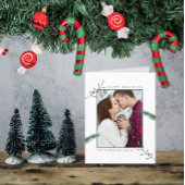 Holly Branches: Kerstmis Feestdagen Kaart