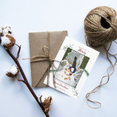 Holly Branches Passen getrouwd 1e kerstbruiloft Feestdagenkaart