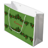 Holly Branches Thunder_Cove Large Cadeautasje (Voorkant Gekanteld)