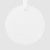 HOLLY Burgundy Floral 1 kerst thuis Ornament (achterkant)