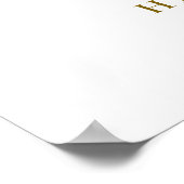 HOLLY Burgundy Floral kerstbruiloft Welkom Poster (Hoek)