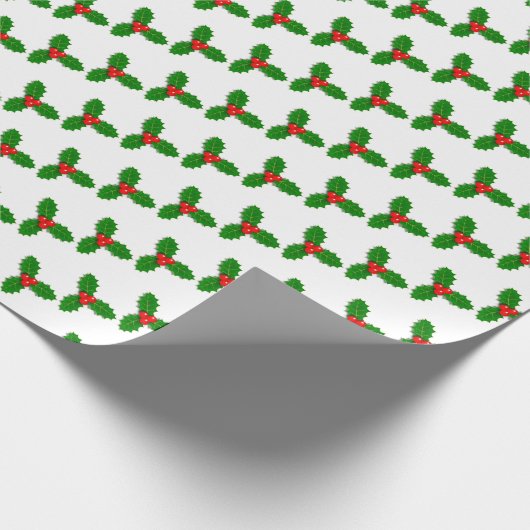 Holly Cadeaupapier (Hoek)