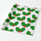 Holly Cadeaupapier (Uitgerold)