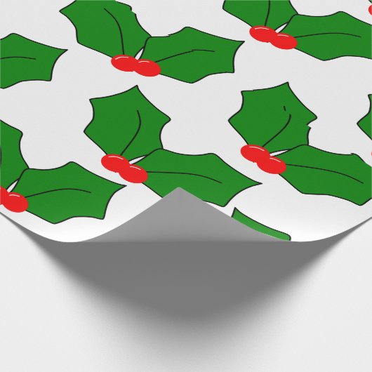 Holly Cadeaupapier (Hoek)