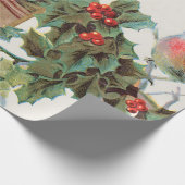 Holly Cats en vogelkerst Cadeaupapier (Hoek)