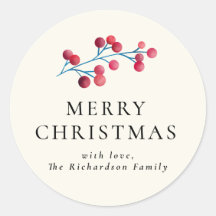 Holly Cherry Prettig Kerstmis Persoonlijke Familie