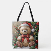 Holly Christmas-Beer Tote Bag (Voorkant)