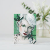 Holly Christmas-Briefkaart Feestdagenkaart (Staand voorkant)