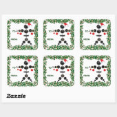 Holly Christmas Gewichtheffer Gift Label (Vel)