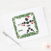 Holly Christmas Gewichtheffer Gift Label (Envelop)
