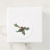 Holly Christmas Gift Label (In situ)