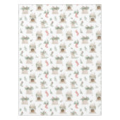 Holly Christmas Pattern Tafelkleed (Voorkant)