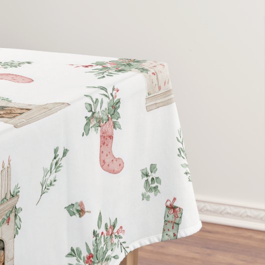 Holly Christmas Pattern Tafelkleed (Voorbeeld)