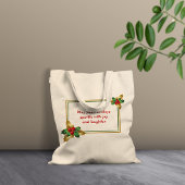 Holly Christmas Plant lijst Canvas tas