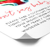 Holly Christmas Santa Baby shower Dont Say Baby Poster (Hoek)