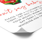 Holly Christmas Santa Baby shower Dont Say Baby Poster (Hoek)