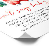 Holly Christmas Santa Baby shower Dont Say Baby Poster (Hoek)
