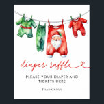 Holly Christmas Santa Baby shower Luier Raffle Poster<br><div class="desc">Moedig deelname aan met ons Holly Christmas Santa Baby shower Diaper Raffle Poster. Dit feestelijke poster heeft een prachtig Santa Claus-ontwerp, omringd door hulst- en wintergroen op een rijke rode achtergrond. Het is ideaal voor het promoten van uw luierloterij spel, het toevoegen van een vrolijke en overzichtelijke touch aan uw...</div>
