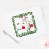 Holly Christmas Volleybal Gift Label (Envelop)