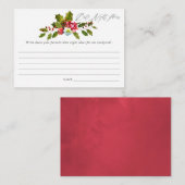 Holly Christmas Vrijgezellenfeest Datum Nachtideeë Informatiekaartje (Voorkant / Achterkant)