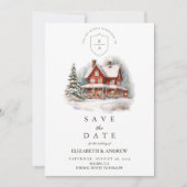  Holly Christmas Wedding Save The Date (Voorkant)