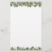 Holly & Cranberries Briefpapier (Voorkant)