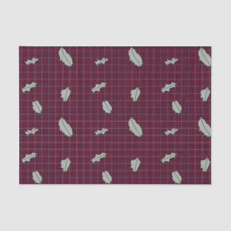 Holly Day Plaid tissue papier