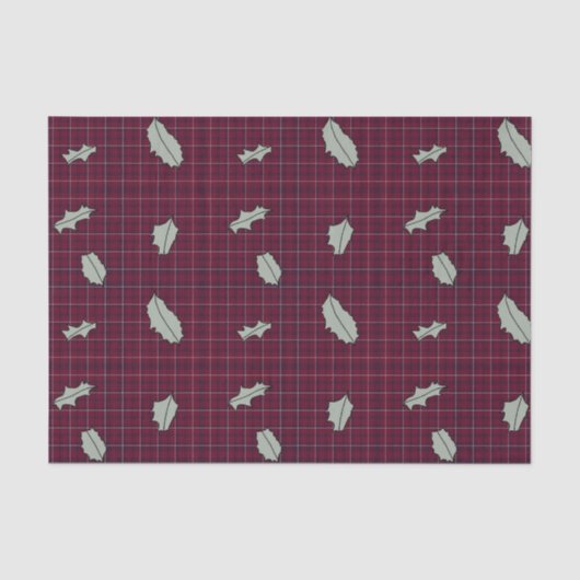 Holly Day Plaid tissue papier (Voorkant)