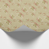 Holly Day Sketch Holly Berries and Leaves Cadeaupapier (Hoek)