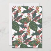 Holly Days | Fantastische kerstfoto Feestdagenkaart (Achterkant)