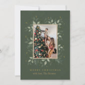 Holly Days | Vrolijk Kerstfeest Foto Vakantie kaar Feestdagenkaart (Voorkant)