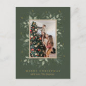 Holly Days | Vrolijk Kerstfeest Fotovakantie Briefkaart (Voorkant)