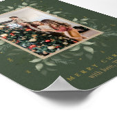 Holly Days | Vrolijk Kerstfeest Fotovakantie Poster (Hoek)