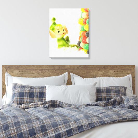 Holly de Pixie Elf Canvas Afdruk (Insitu (Slaapkamer))