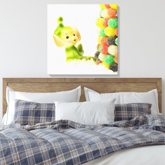 Holly de Pixie Elf Canvas Afdruk (Insitu (Slaapkamer))