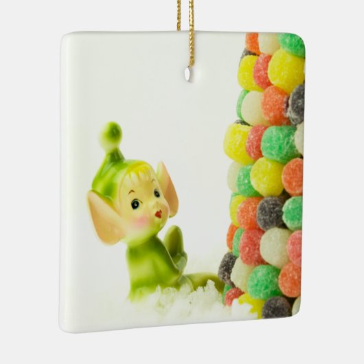 Holly de Pixie Elf Keramisch Ornament (Rechts)