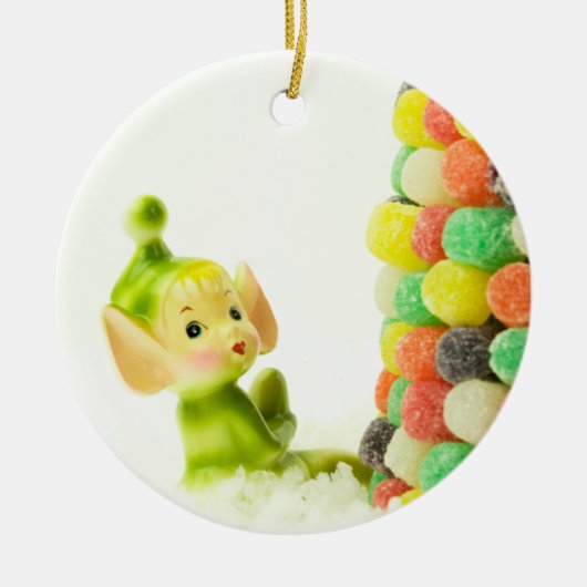 Holly de Pixie Elf Keramisch Ornament (Voorkant)