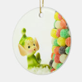Holly de Pixie Elf Keramisch Ornament (Links)