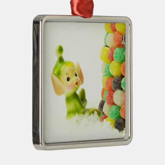 Holly de Pixie Elf Metalen Ornament (Rechts)