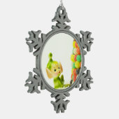 Holly de Pixie Elf Tin Sneeuwvlok Ornament (Links)