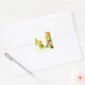 Holly de Pixie Elf Vierkante Sticker (Envelop)