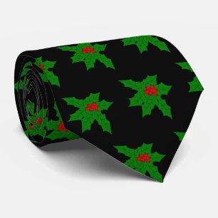 Holly Design Kerstmis Stropdas