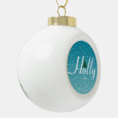 Holly Dolly Kerst Ornament - Keramisch op maat (Links)