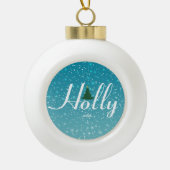 Holly Dolly Kerst Ornament - Keramisch op maat (Voorkant)