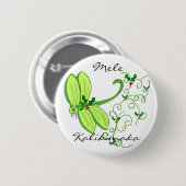 Holly dragonfly, Mele, Kalikimaka-toets Ronde Button 5,7 Cm (Voorkant /achterkant)