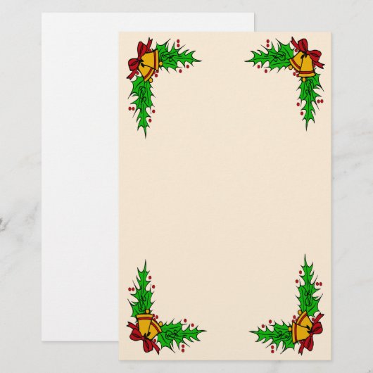 Holly en Bells-bakkerij Briefpapier (Voorkant / Achterkant)