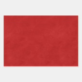 Holly en Berries, rood leder, groene getextureerde Inpakpapier Vel (Voorkant 3)