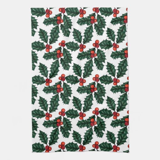 Holly en Berries Theedoek (Verticaal)