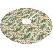  Holly en Berry Pattern Kerstmis Kerstboom Rok (Gekanteld)